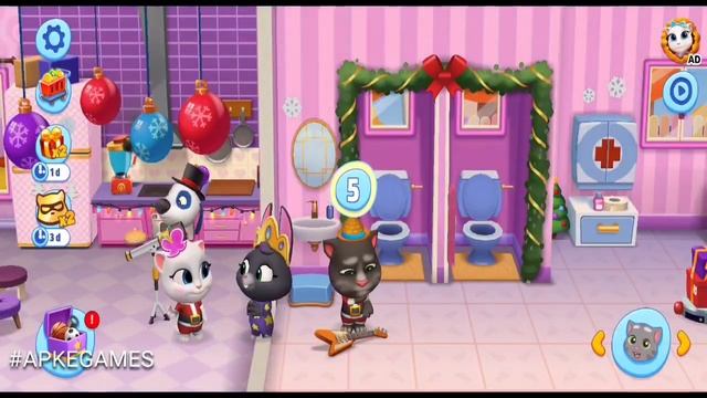 My Talking Tom Friends New Update Christmas 2022 New Member Talking Ginger Joins House Party