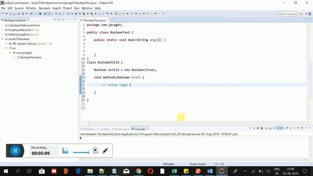 Java.Lang Package Boolean class compareTO(Boolean b) смотреть онлайн