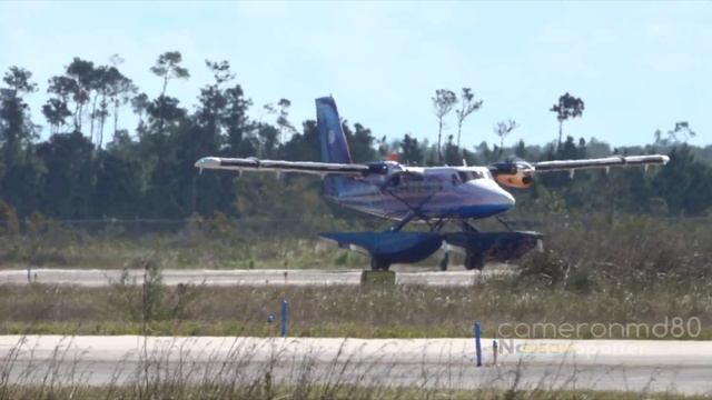 STUNNING "Two-Faced" Twin Otter Takeoff from The Bahamas | N77TF | Viking DHC 6-400 смотреть онлайн
