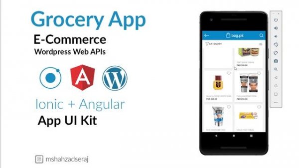 Grocery App | E-Commerce | Ionic 5 with WooCommerce Web APIs