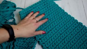 Сумка из трикотажной пряжи крючком ?  Вязание крючком для начинающих.