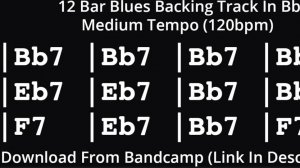 Минус для гитары Си Бемоль Мажор Шаффл 120bpm Bb major Blues 12 тактовый квадрат