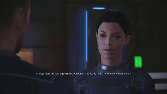 Mass Effect 1 LE Ashley romance scene смотреть онлайн