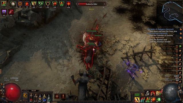 Path of Exile 3.23 Affliction league beginners playthrough Ep 44 | Zizaran Boneshatter Slayer build смотреть онлайн