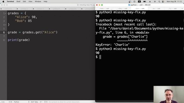 How to use Python "get" – fix key errors, e.g. from GPT response смотреть онлайн
