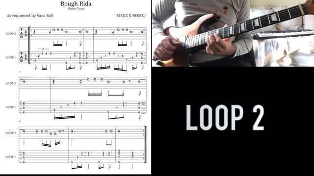 MAGZ X NOMCJ - Rough Rida (Guitar Loop with Tab) смотреть онлайн