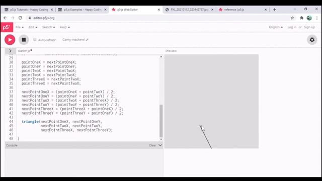 Triangle Inset - p5.js Let's Code смотреть онлайн