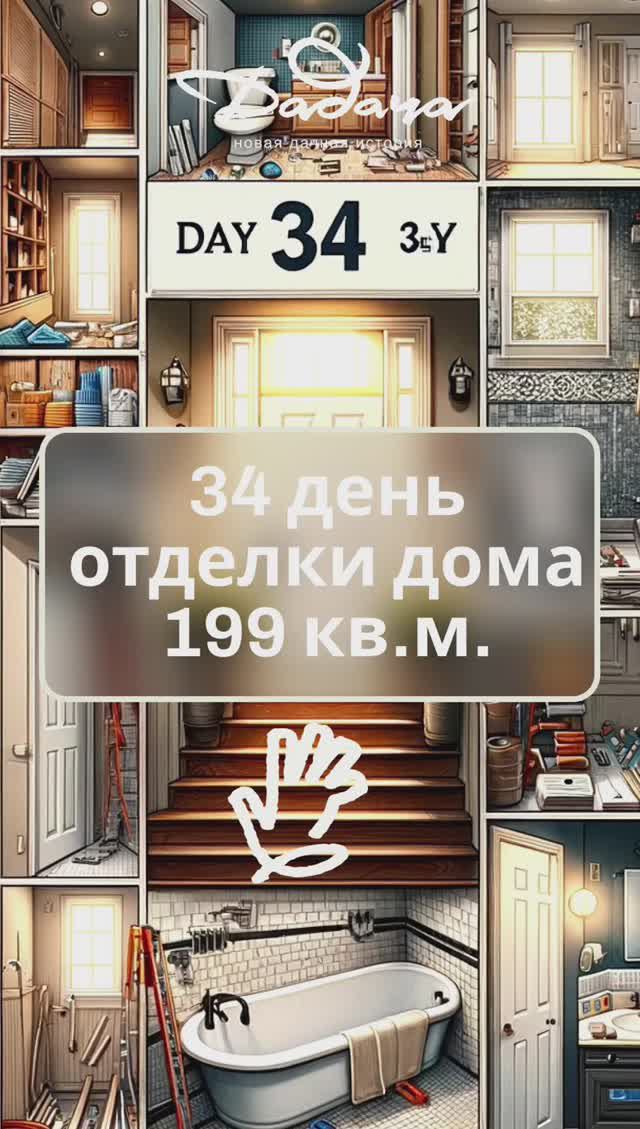 Прорыв 34-го Дня: Новая Дверь и Ванна — Смотрите, Как Меняется Дом!