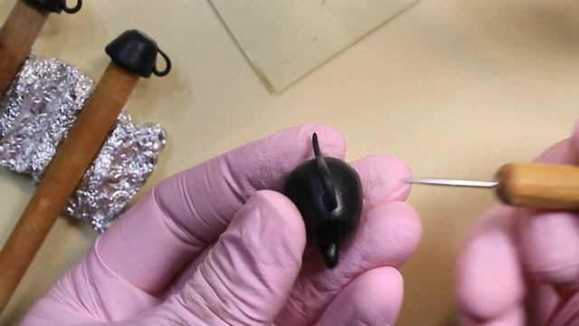 Miniature black cookware set. Polymer clay. Tutorial. DIY. Миниатюрная посуда в черном цвете. смотреть онлайн