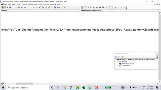 Read Data From Closed Excel File | Advanced VBA in Hindi смотреть онлайн