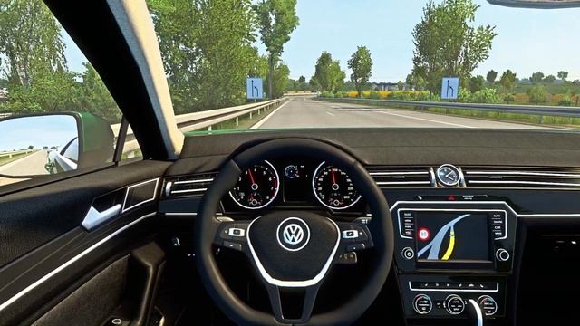 Euro Truck Simulator 2 | Volkswagen Passat B8 [ Realistic gameplay] Steering Wheel + Shifter смотреть онлайн