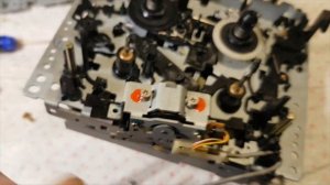 PANASONIC RX DT77 ремонт протяжки замена шестерёнок