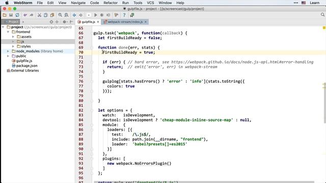 Gulp 14: Интеграция Gulp и Webpack смотреть онлайн