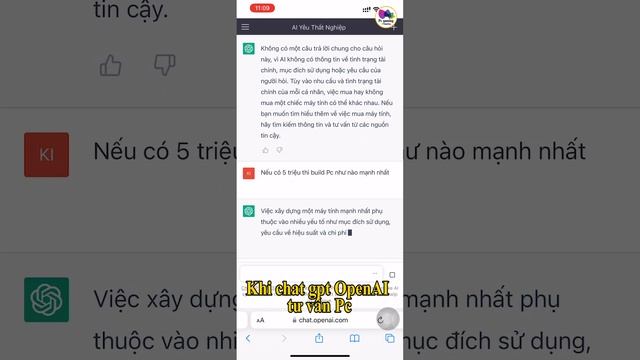 Thử nhờ chat gpt OpenAI tư vấn Pc và cái kết смотреть онлайн