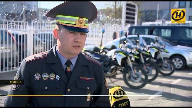 Специальный мотовзвод ГАИ следит за байкерами в Минске смотреть онлайн