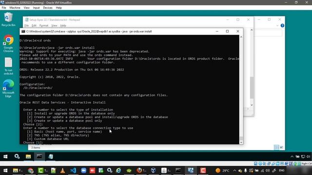 04 JDK 19 and ORDS 22 2 1 Setup смотреть онлайн