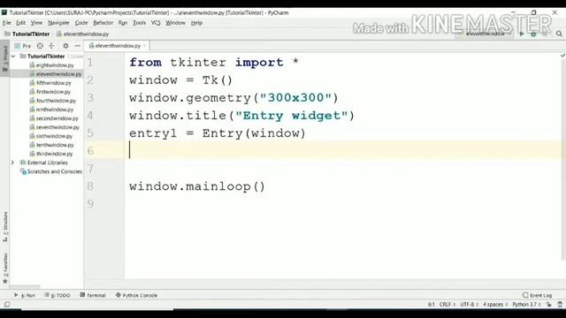#11 Tkinter Tutorial | Entry Widget | Entry Python | Entry Tkinter | Entry GUI Python | GUI Python смотреть онлайн