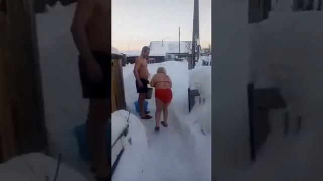 Крещенские купания в -40 ))))))))) смотреть онлайн