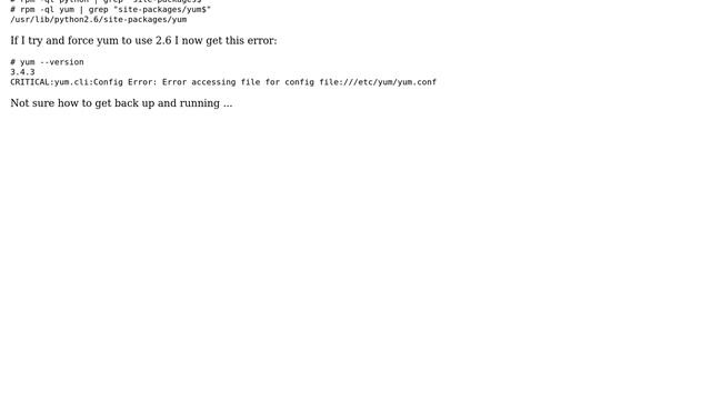 No module named yum after "yum update" (2 Solutions!!) смотреть онлайн