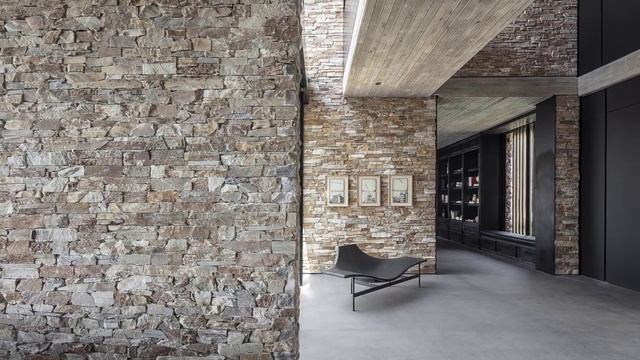 Contemporary Stone Villa On A Gentle Slope Overlooking Forest, Lowlands And Sea смотреть онлайн