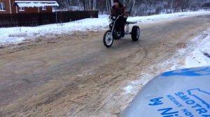 Трицикл на базе  мопеда альфа