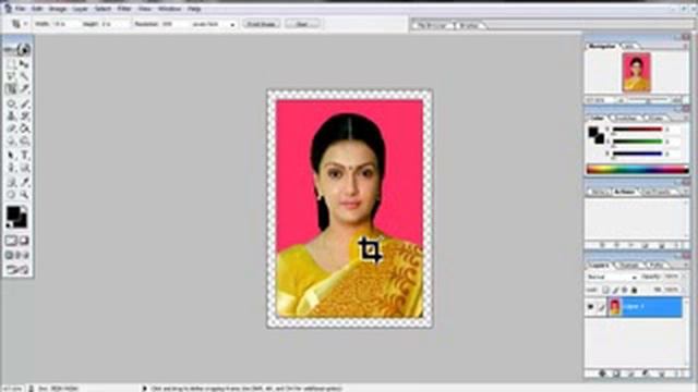 create Passport size Photo in adobe Photoshop 7 0 YouTube смотреть онлайн