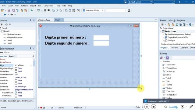 APRENDER RAD STUDIO 2021 GRATIS DESDE CERO - CLASE 1 смотреть онлайн