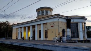 Электропоезд ЭД4М-0423 «Балтиец» на перегоне Красное Село - Тайцы, г.СПб, 16.09.2023г.(4K UHD)