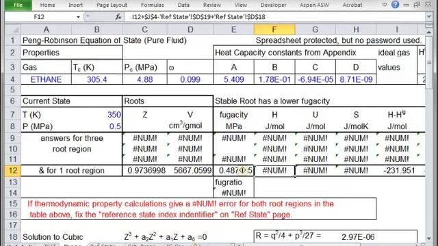 Peng-Robinson Properties - Excel смотреть онлайн