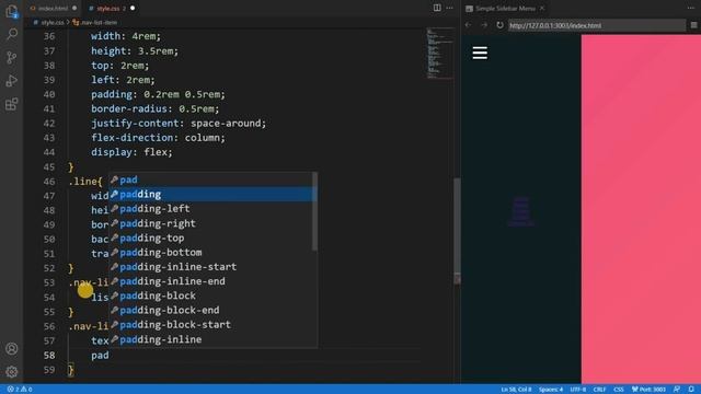 Sidebar Menu HTML CSS | Side Navigation Bar in HTML CSS and JavaScript смотреть онлайн