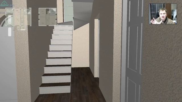 Проект мансардного дома с гаражом «Семейный очаг» C-309-ТП смотреть онлайн