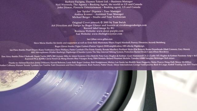 Deep Purple - Clearly Quite Absurd (Rapture Of The Deep), 2005, Vinyl Video 4K, 24bit/96kHz