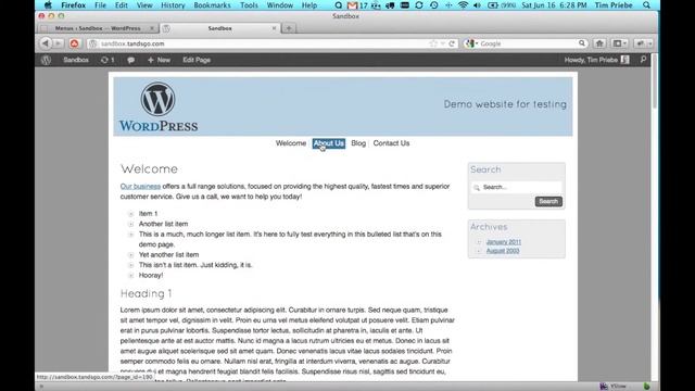 Edit a WordPress Menu смотреть онлайн
