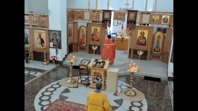 Чтение акафиста Богородице за воинов в храме свв. Космы и Дамиана 10.09.2023г. смотреть онлайн