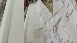 Изготовление карниза из пенополистирола