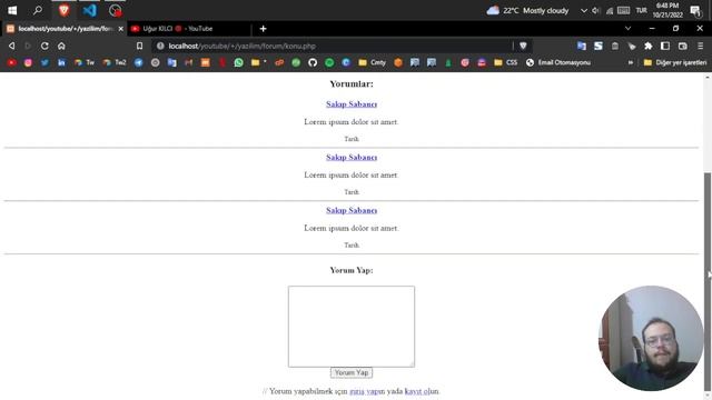 PHP İLE FORUM SİTESİ YAPMAK 1️⃣ (PHP ile web sitesi yapımı) ? PHP Dersleri смотреть онлайн