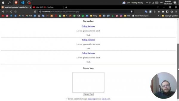 PHP İLE FORUM SİTESİ YAPMAK 1️⃣ (PHP ile web sitesi yapımı) ? PHP Dersleri