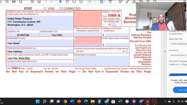 How To Fill Out The 1099A Form Debt Discharge Meet Your Strawman Pay Off Bills With Coupon смотреть онлайн