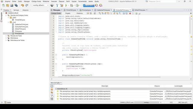 Projeto CRUD em Java Swing e Banco de Dados PostgreSQL смотреть онлайн
