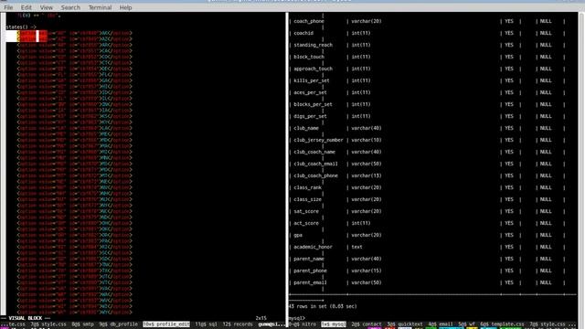 Using vim to copy a list of US States from HTML into an Erlang list смотреть онлайн