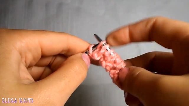 Вязание спицами для начинающих Ажурная резинка смотреть онлайн