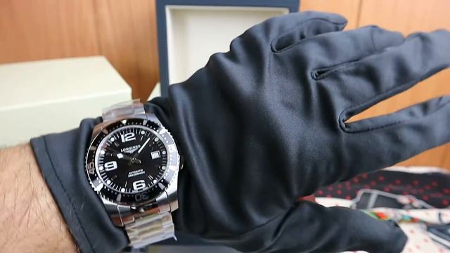 Longines Hydro Conquest 41 mm Blask Dial Ref. L3.742.4.56.6 смотреть онлайн