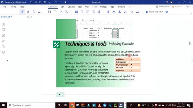 Excel Smart Preparation Class Viii