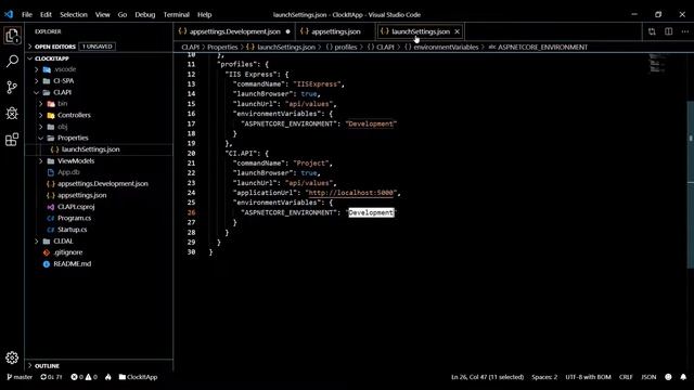 Video 22 | Configure appsettings.json file смотреть онлайн