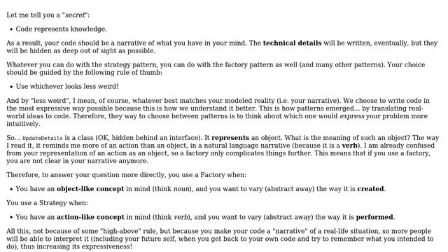 Software Engineering: Strategy vs Factory design pattern (5 Solutions!!) смотреть онлайн