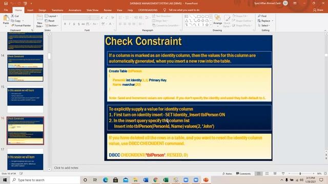 Lab 3: SQL Unique Key Constraint and Cascade Referential Integrity Part 2 DBMS-106356 смотреть онлайн
