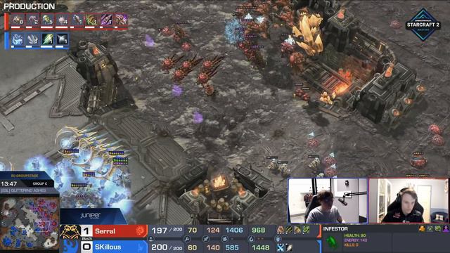 SC2 - Serral vs. SKillous - Group C - DreamHack SC2 Masters: Valencia 2022 - EU смотреть онлайн