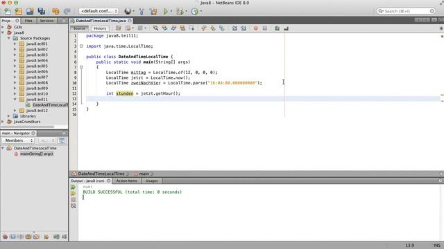 Java 8 Tutorial - 11 - Date and Time LocalTime German смотреть онлайн