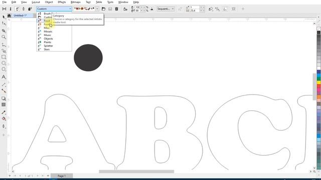How to Create Doted Text Outline in Coreldraw смотреть онлайн