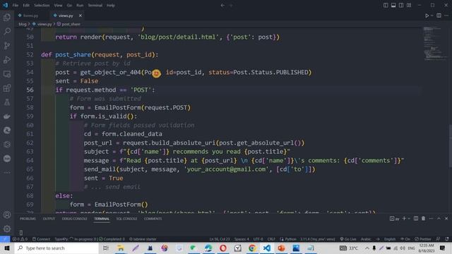Mastering Django in 2023 (Arabic) – Module 2 - Using Django Forms To Share Posts Via Email смотреть онлайн